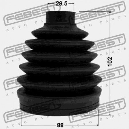 Exterior Joint Protector Mazda BT-50 UN 2006-2008 EU PP04-25-60X