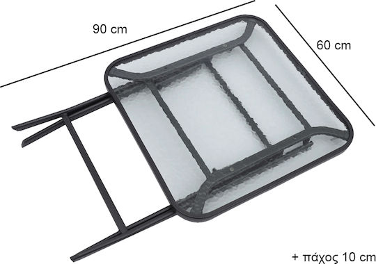 Foldable Table 60x60x72 Gray Foldable Table 60x60x72 Gray