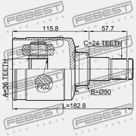 Left Inner Joint Mitsubishi Lancer Cy Cz 2007.03-2013.02 Eur 3817a161