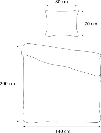 Darymex Σετ Παπλωματοθήκη Βαμβακοσατέν 140x200cm Μονή με Μαξιλαροθήκη Παστέλ