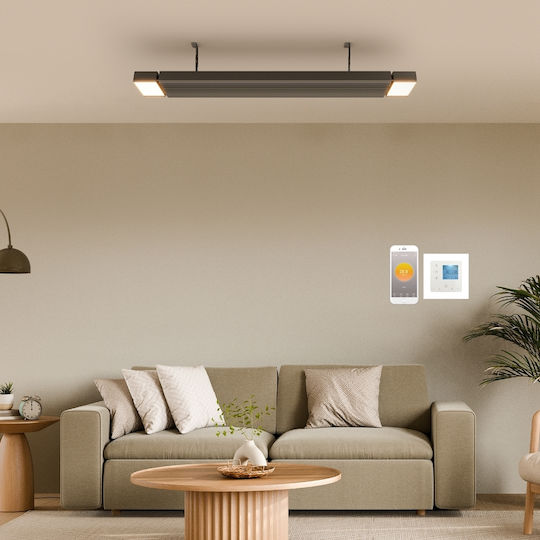 Ambianzza Wandmontierter LED Dimmerschalter 800W in Schwarz