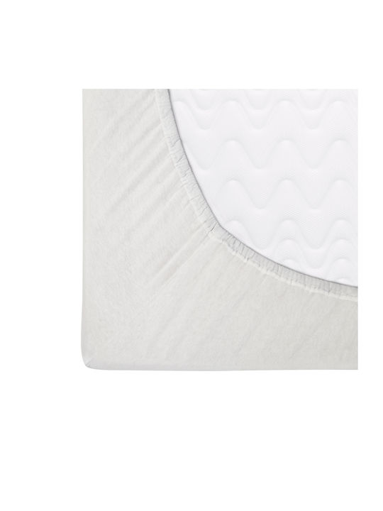 Darymex King Size Flanell Bettlaken mit Gummibettlaken 180x200cm Ecru