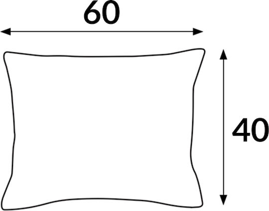 Darymex Dekorativer Kissenbezug aus 100% Baumwolle Dunkelblau 40x60cm