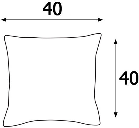Darymex Μαξιλαροθήκη Πορτοκαλί 40x40εκ.