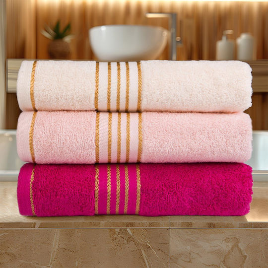 Darymex Set Badetücher 2Stücke Rosa Puder Gewicht 500g/m²