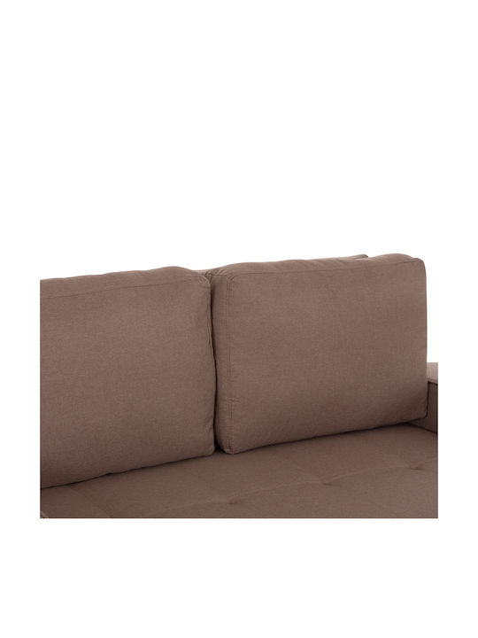 Kanna Two Seater Sofa Bed Beige 175x92x87cm