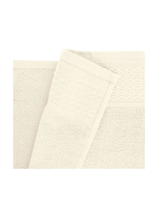 Darymex Σετ Πετσέτες Μπάνιου 4τμχ Κρεμ Βάρους 470gr/m²
