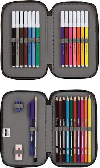 Safta Filled Blue Pencil Case
