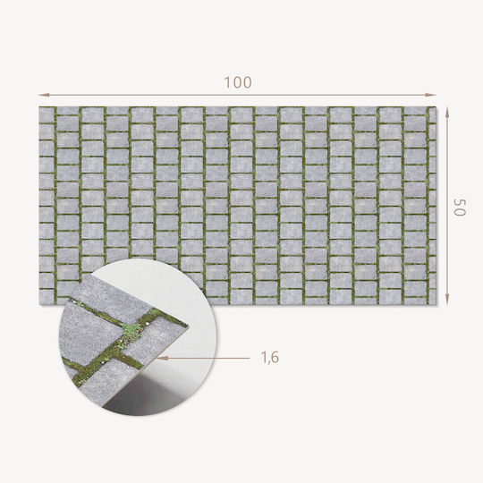 Vinyl Panel Pattern Easy Wall Transformation Brick Design 100x50 Cm