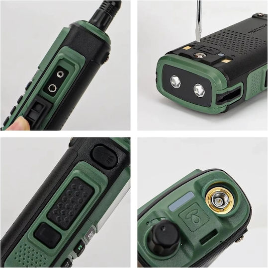 Baofeng Uv-17e Walkie Talkie 5W Cu Ecran Color În Culoare Verde