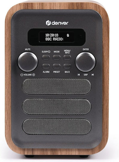 Denver Tragbares Radio-CD-Spieler mit Radio / Bluetooth Graufarbig