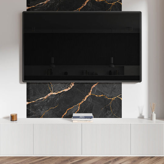 Panou Decorativ Autocolant Vinilic pentru Hol 120x60 cm Elegant Marmură cu Venații