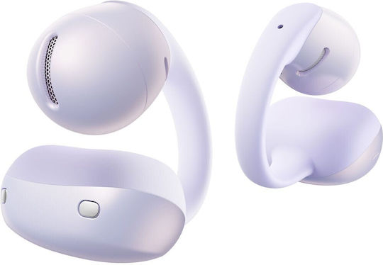 Shokz OpenDots Air Open Ear Bluetooth Handsfree Headphones with Sweat Resistance and Charging Case Purple