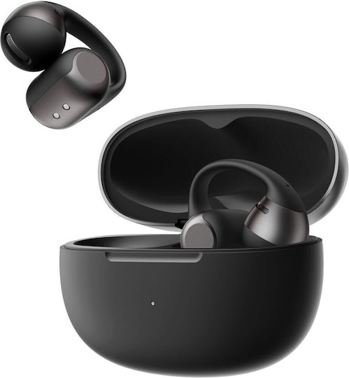 Shokz OpenDots 2 Open Ear Bluetooth Handsfree Headphones with Sweat Resistance and Charging Case Black