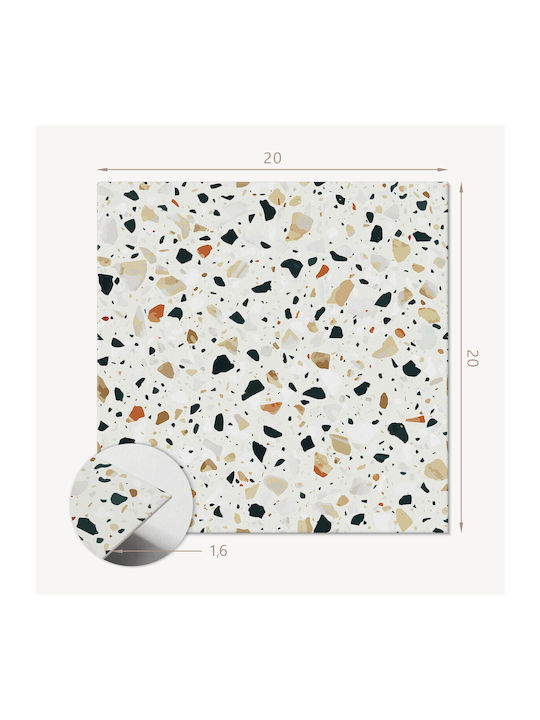 Set de Plăci de Pardoseală din Vinil cu Model de Piatră pe Fundal 20x20x20 cm