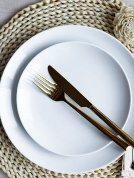 Emfasi Boss Bowl White Porcelain Dinnerware Set 40pcs
