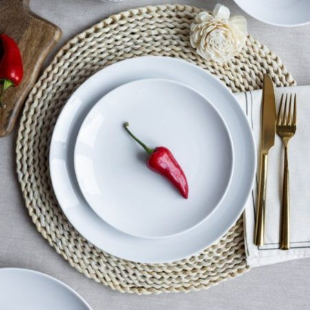 Emfasi Boss White Porcelain Dinnerware Set 20pcs