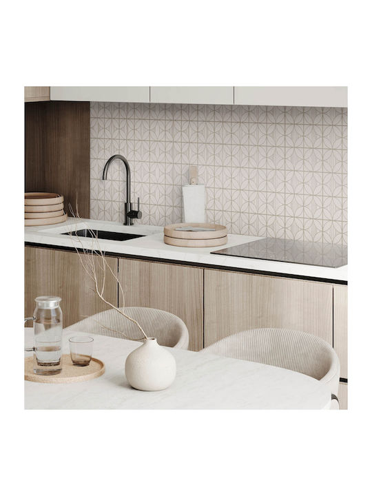 Panou Decorativ De Podea Din Vinil 120x60 Cu Model Geometric Cu Cercuri