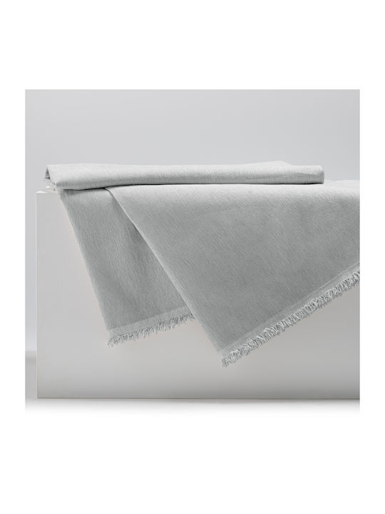 Filumi Cuvertură Pat Semi-dublu Din Poliester Gri Deschis 180x280cm