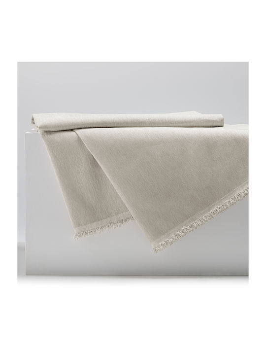 Filumi Κουβερλί Ημίδιπλο από Πολυεστέρα Μπεζ 180x280cm