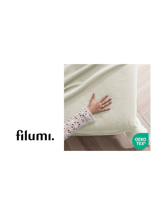 Filumi Κουβερλί Υπέρδιπλο από Πολυεστέρα Cream 230x280cm