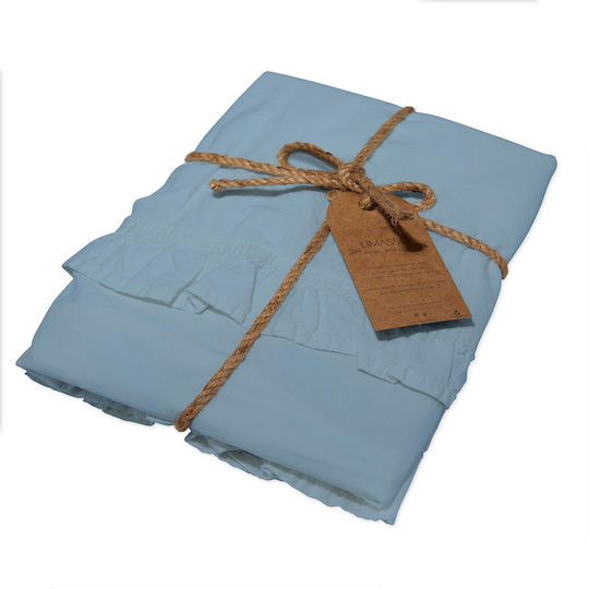 Limasso Față De Pernă Din 100% Bumbac Albastră 40x40cm