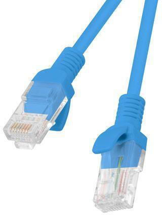Lanberg U/UTP Kat.5e Netzwerkkabel Ethernet 0,25m Blau 10 Stücke