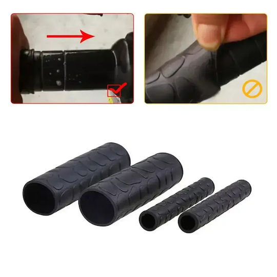 Set of Non-Slip Motorcycle Handlebar and Lever Covers 4 Pieces Tc-592