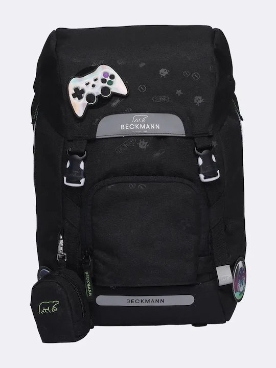 Beckmann Schulranzen Rucksack Schwarz 28 Liter 31 x 22 x 44 cm