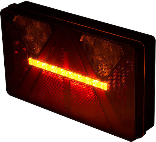 Set Rear Trailer Lights Ledneon 5 Functions 12/24V Horpol