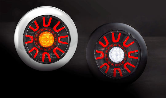 Set Rear Trailer Lights Led Neon 3 Functions 12 24v Horpol Nickel Outline