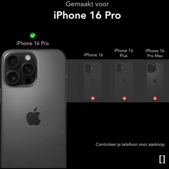 Nekit Задна Корица Пластмасова 1.2мм Прозрачна (iPhone 16 Pro)