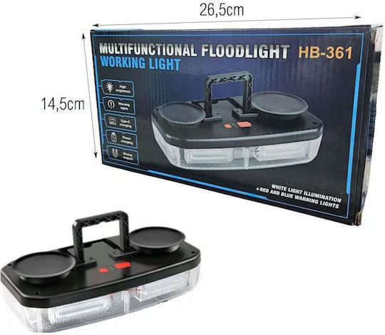 Far Auto Hb-361 Multifuncțional Floodlight Working Light Galben Roșu