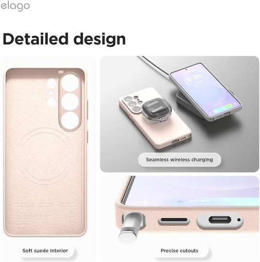 Elago Back Cover Δερμάτινο Ροζ (Galaxy S26 Ultra)