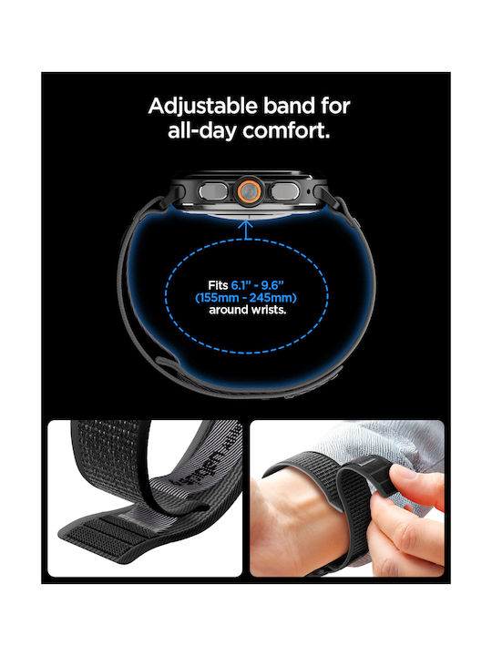 Spigen Athlex Air Fabric Strap Black (Galaxy Watch Ultra / Ultra 2)