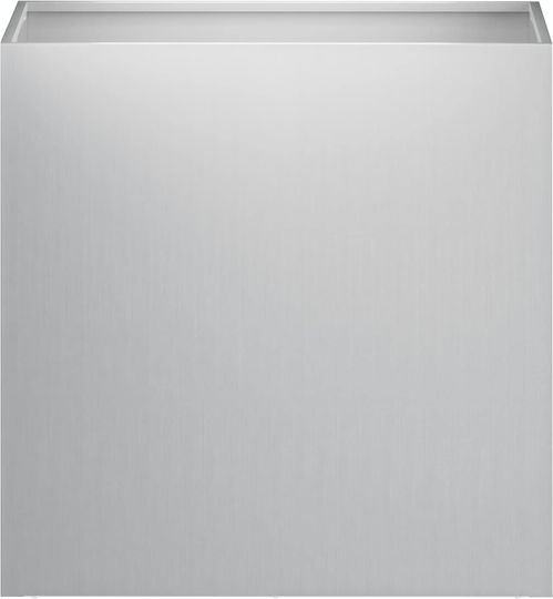 vidaXL Metallischer Silberner Blumentopf 50x30x40cm