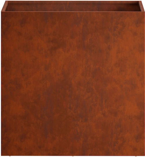 vidaXL Set of 2 Metallic Rusty Flower Pots 30cm