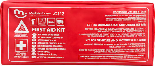 Medrelaxhome Car Emergency Kit with Pharmacy & Gloves