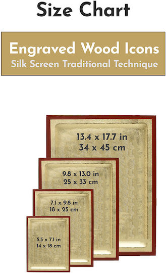 Saint John Icon Traditional Silk Screen Printing Handmade Wood Background 18k Gold Leaf 14 X 18 Cm 5.5 X 7.1 In