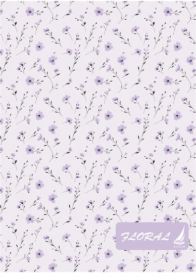Ekdoseis Aigaio Spiral Ruled B5 Notebook 30 Paper Sheets Floral