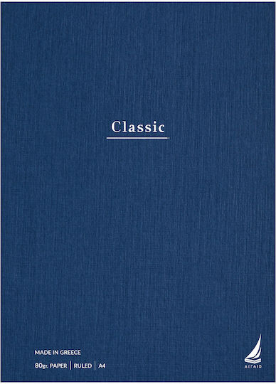 Ekdoseis Aigaio Spiral Ruled Notebook A4 30 Paper Sheets Classic