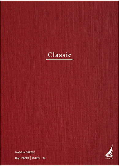 Ekdoseis Aigaio Spiral Ruled Notebook A4 30 Paper Sheets Classic