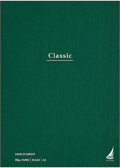 Ekdoseis Aigaio Spiral Ruled Notebook A4 30 Paper Sheets Classic