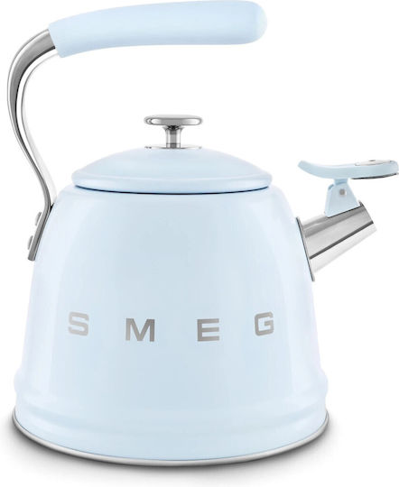 Smeg Βραστήρας Ανοξείδωτος Μπλε 2300ml