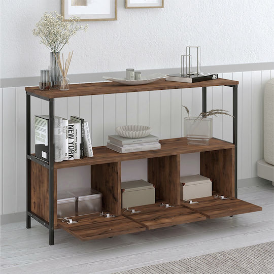 Buffet Mars from Wood & Metal Smoked Walnut 122x36x80.1cm