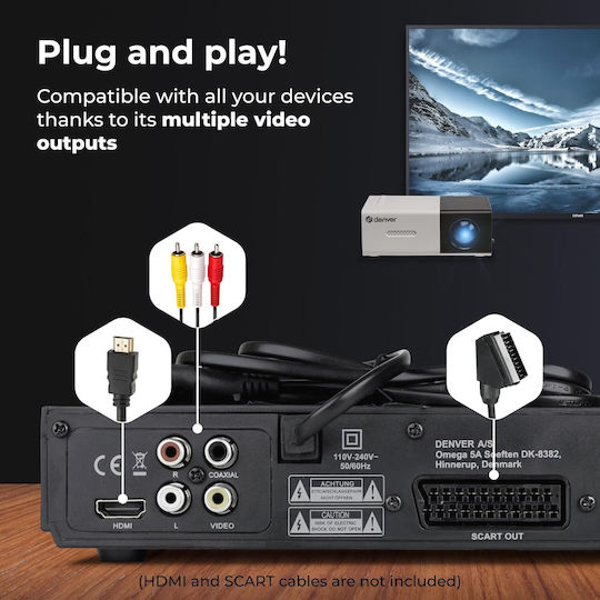 Denver DVD Player DVH-7787MK3 Μαύρο