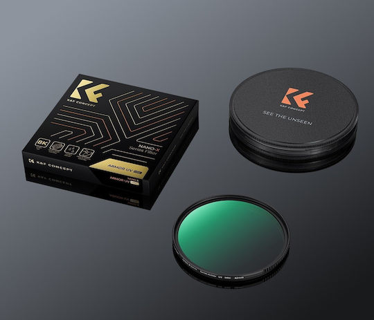 K&F Concept Nano-x UV Lens Filter 55mm Diameter with MRC Coating Scratch Resistant for Camera Lenses