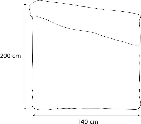 Darymex Παπλωματοθήκη Ξενοδοχείου Βαμβακερή 140x200εκ.