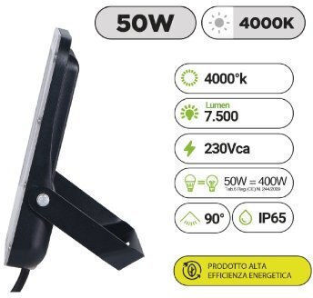 GBC Pro Proiector LED 50W Alb Natural 4000K