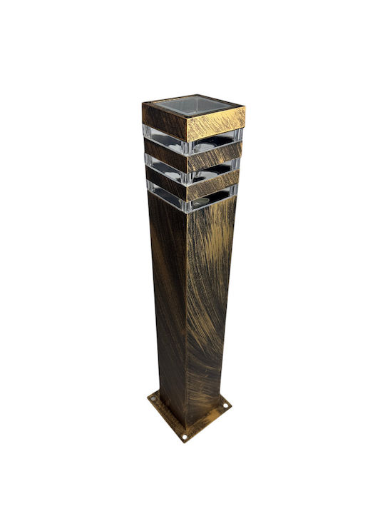 Epiplo-Fos Outdoor Small Post Floor Lamp for E27 Bulb Gold